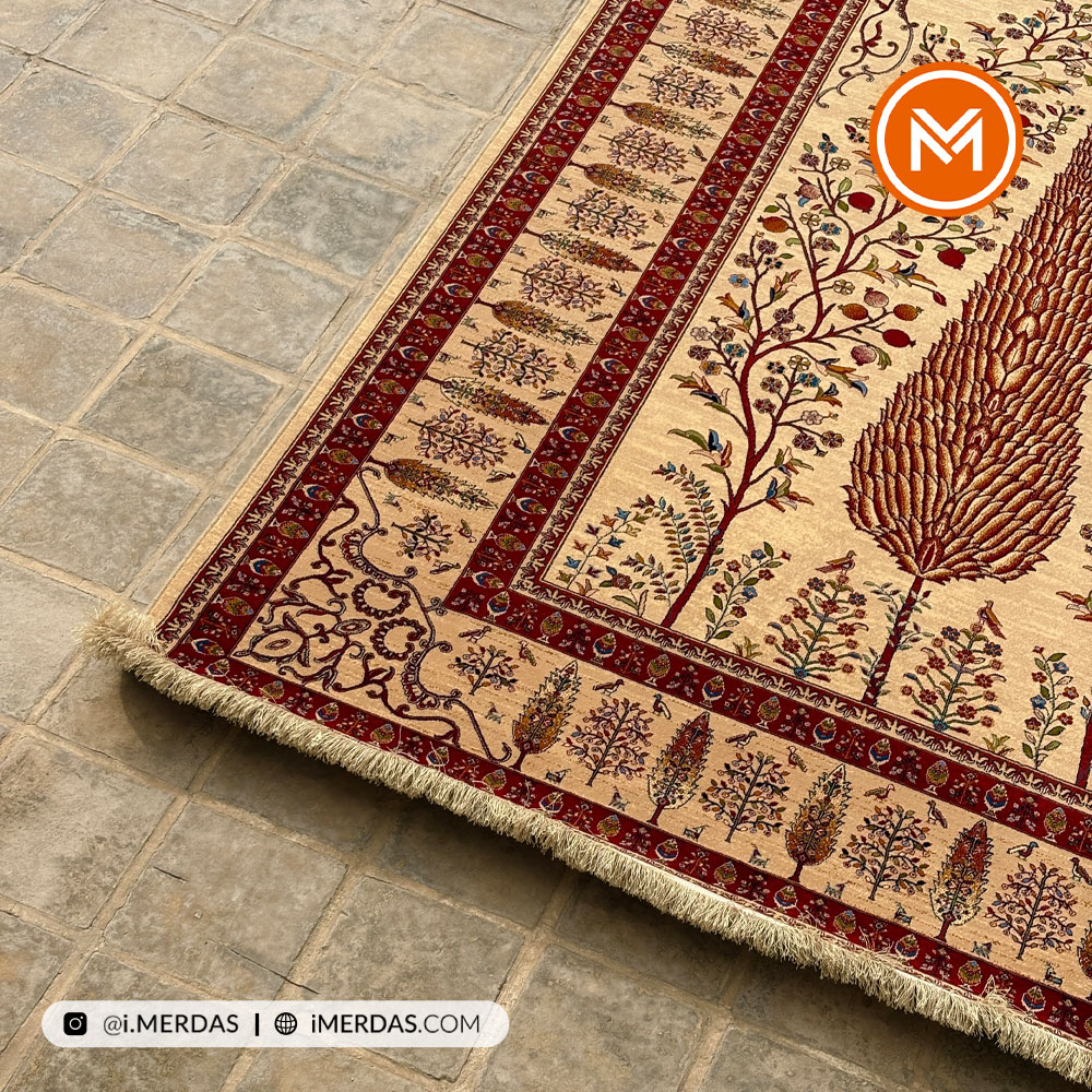 فرش گبه کد 1001 قشقایی زمینه بژ